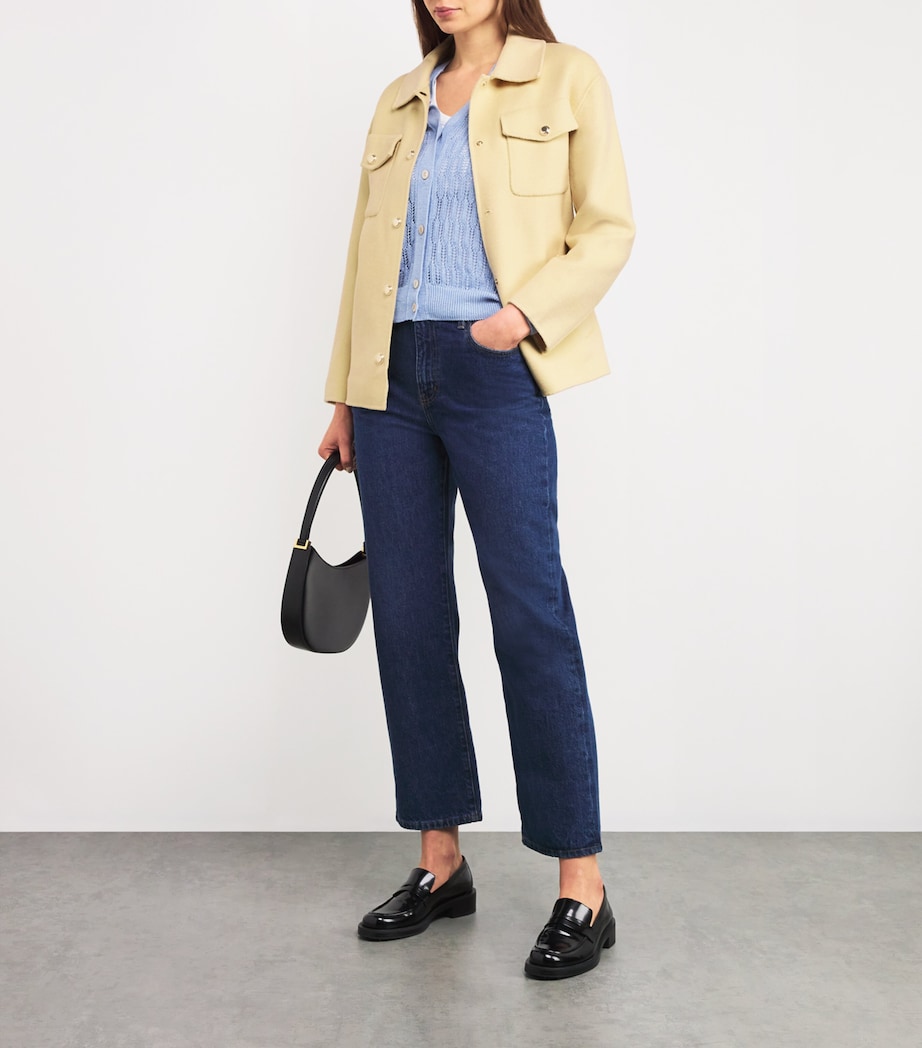 Wool-Blend Belted Jacket YELLOW Image 2