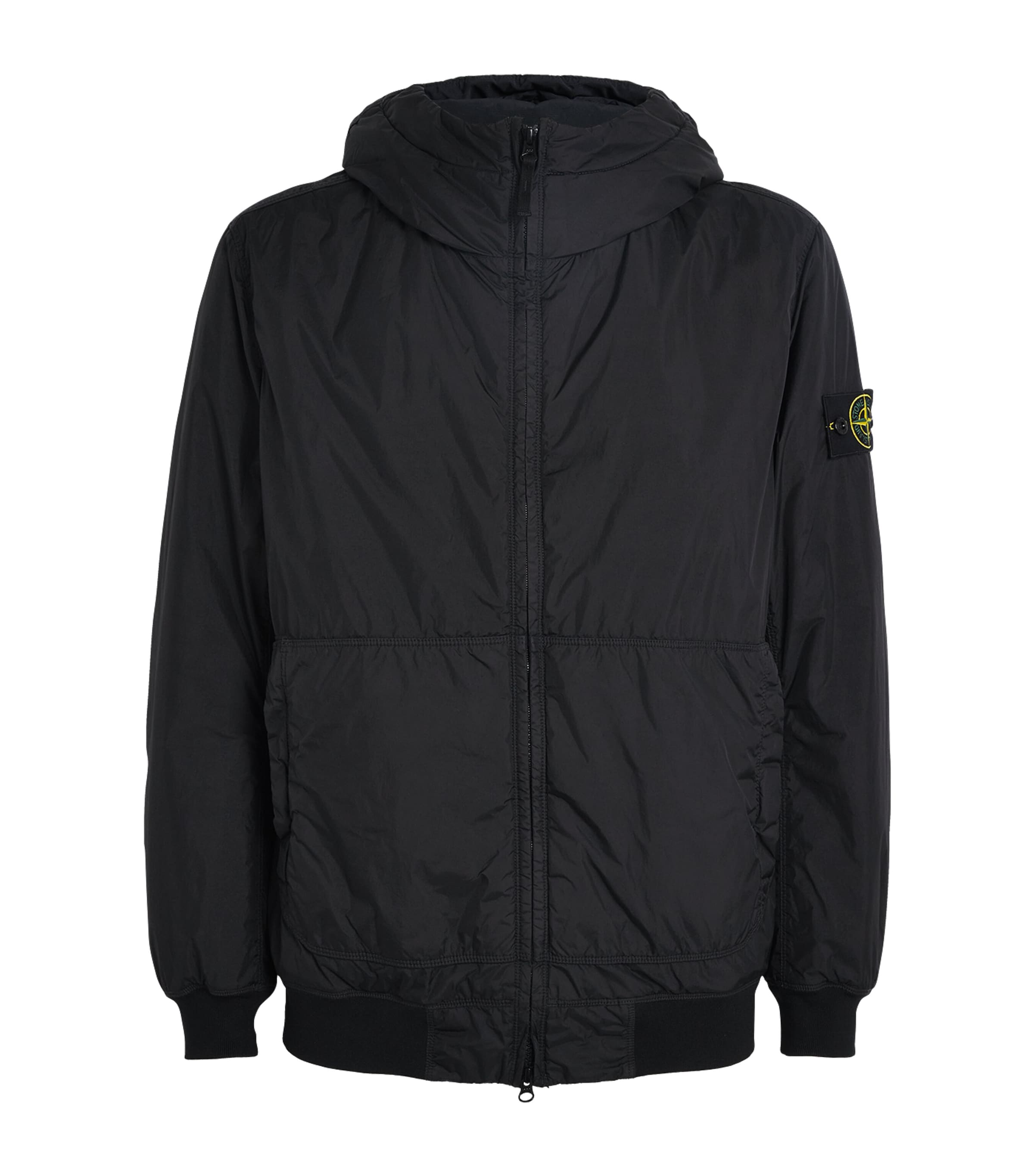 Stone Island Padded Jacket With Drip-proof And Wind-resistant In Black