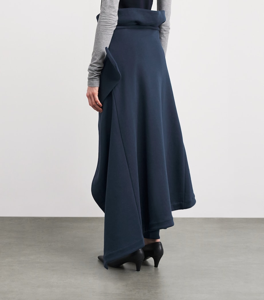 Cotton Wrap Sweatpants NAVY Image 4