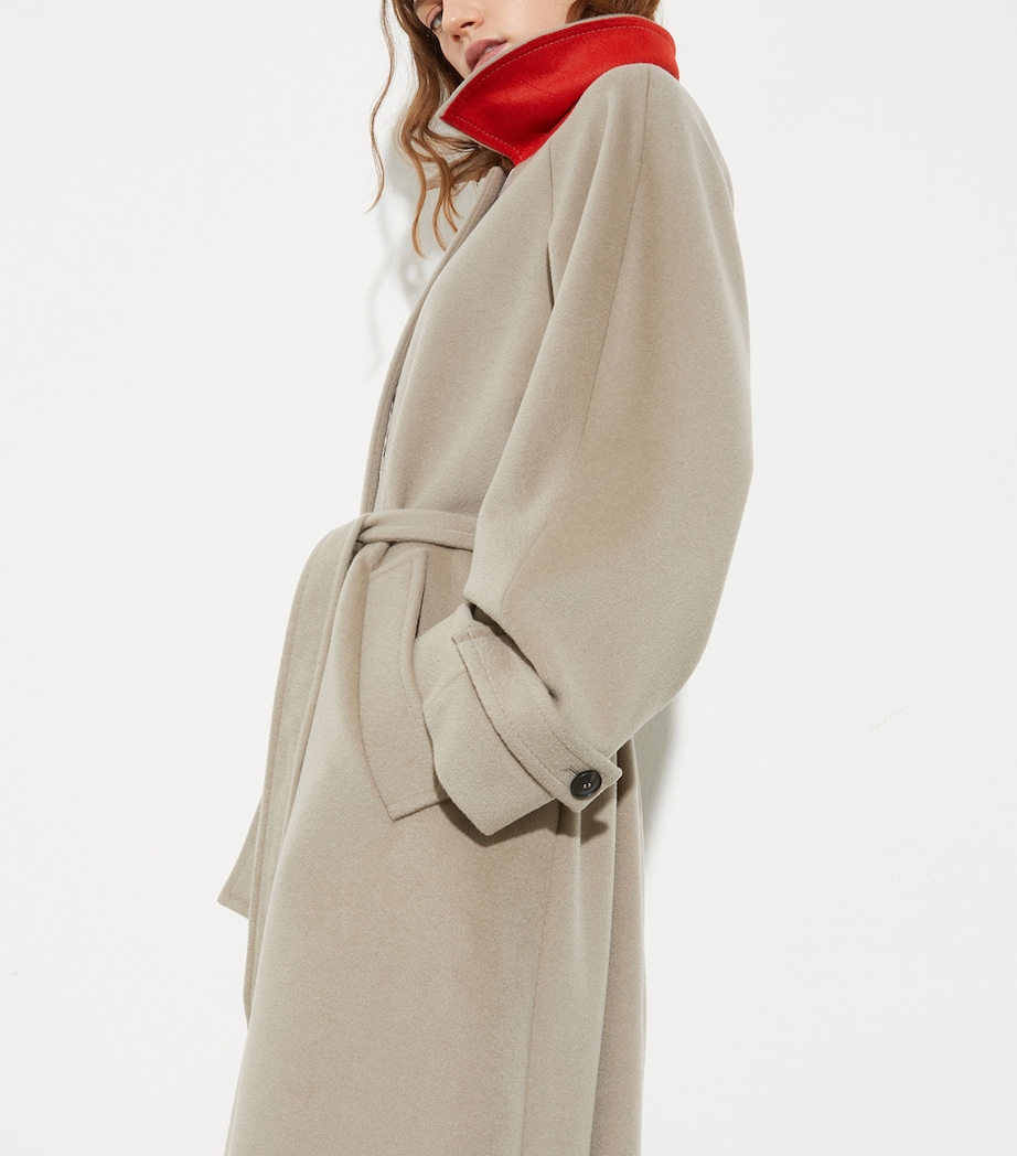 Wool-Cashmere Wrap Coat LIGHT GREY Image 3