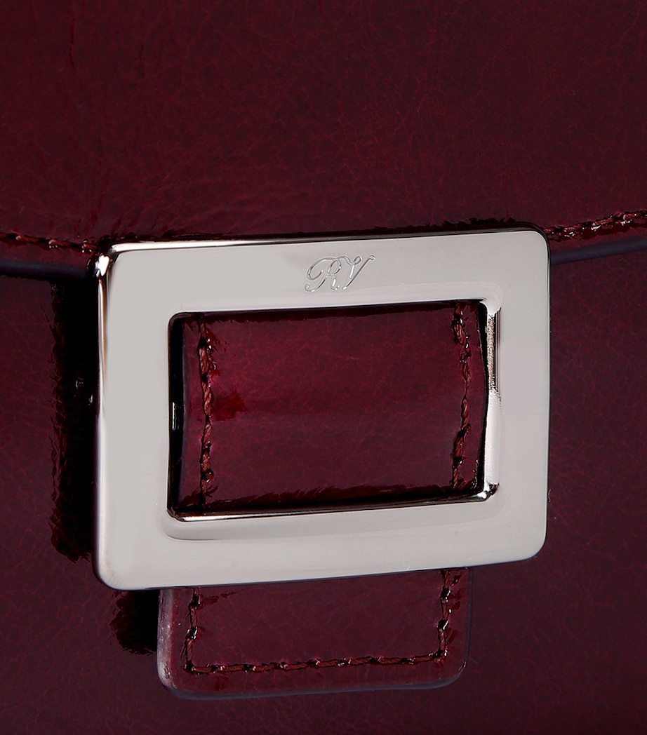 Patent Leather Belle Vivier Wallet on Chain PURPLE Image 4