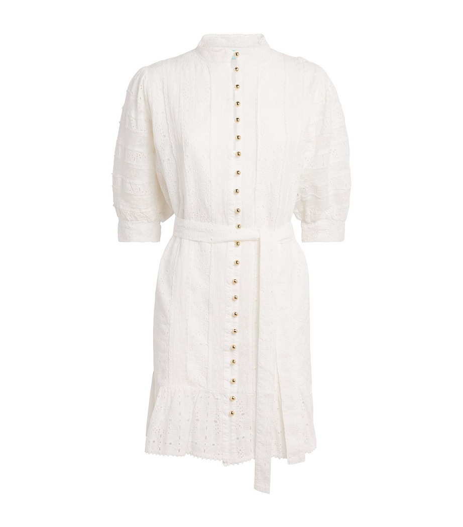 Melissa Odabash Womens Cotton Reagan Mini Dress White Image 1