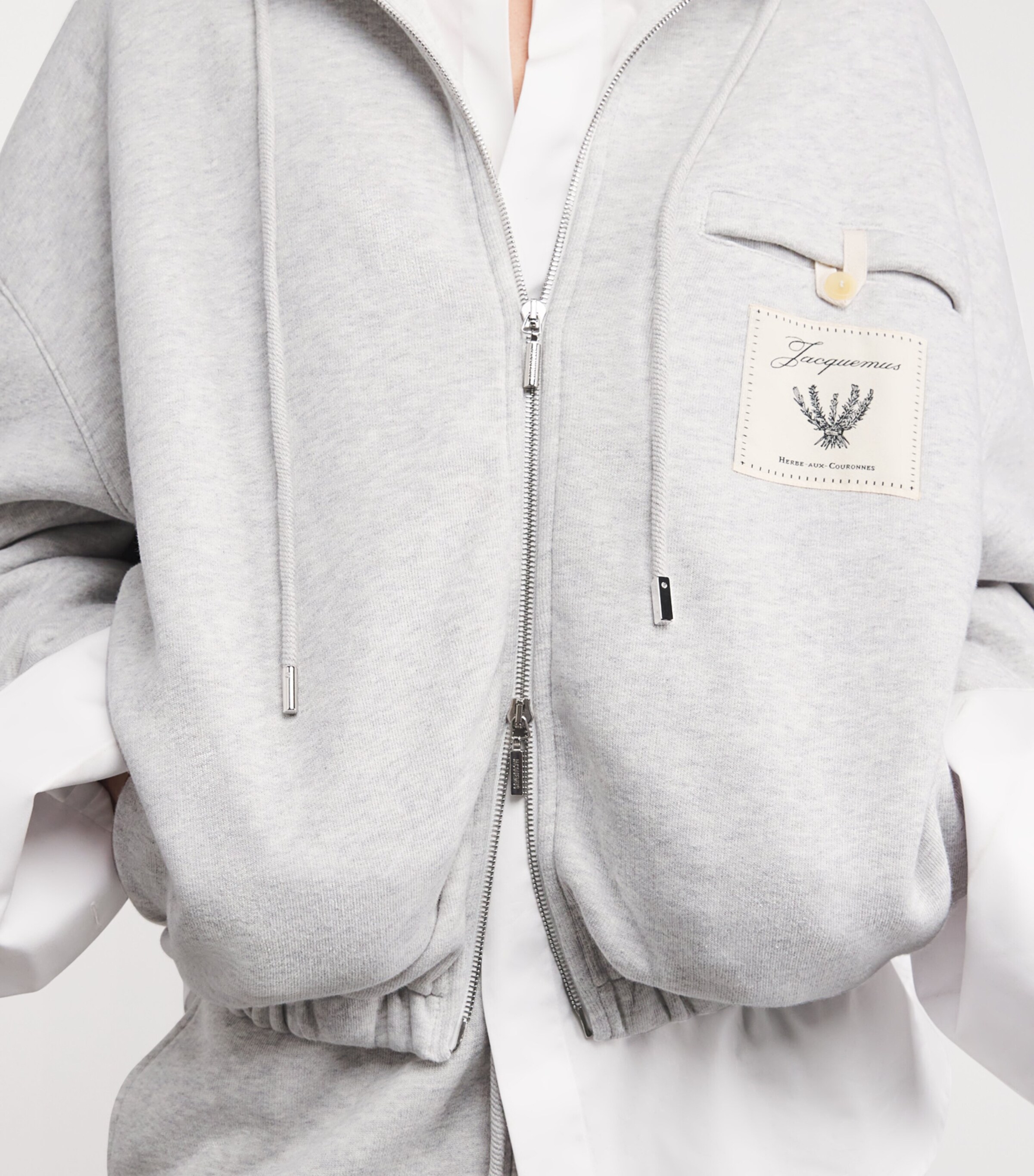 Jacquemus Grey Cotton Torneo Hoodie | Harrods US