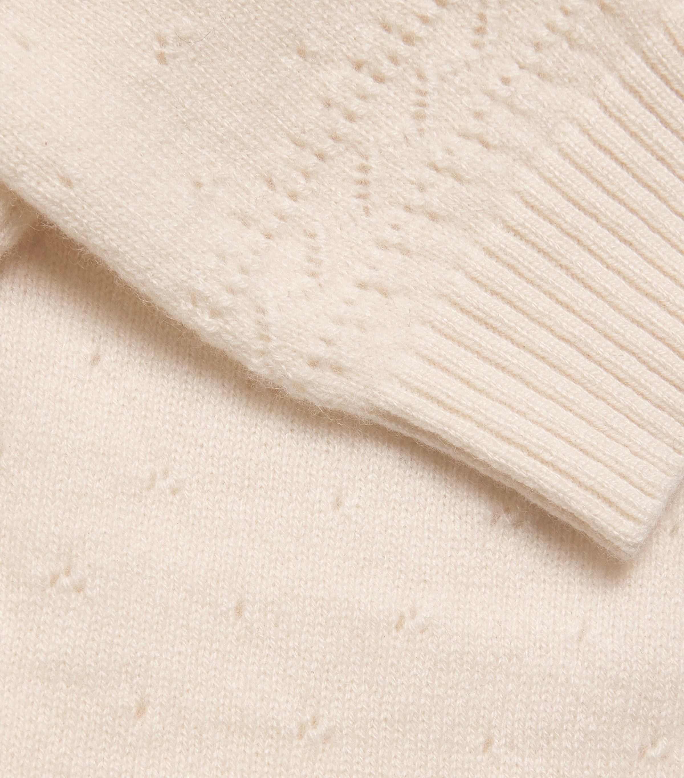 Cashmere Pointelle Trousers (0-24 Months) IVORY Image 4