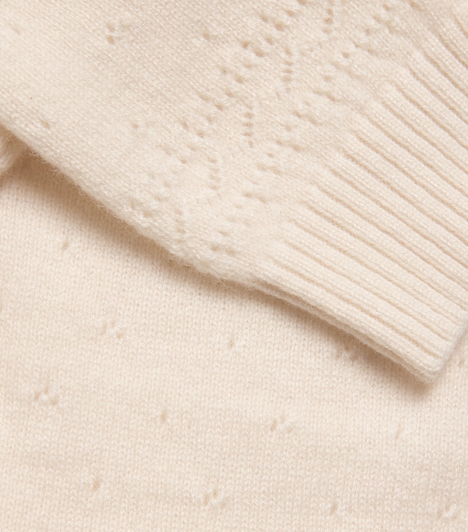 Cashmere Pointelle Trousers (0-24 Months) IVORY Image 4