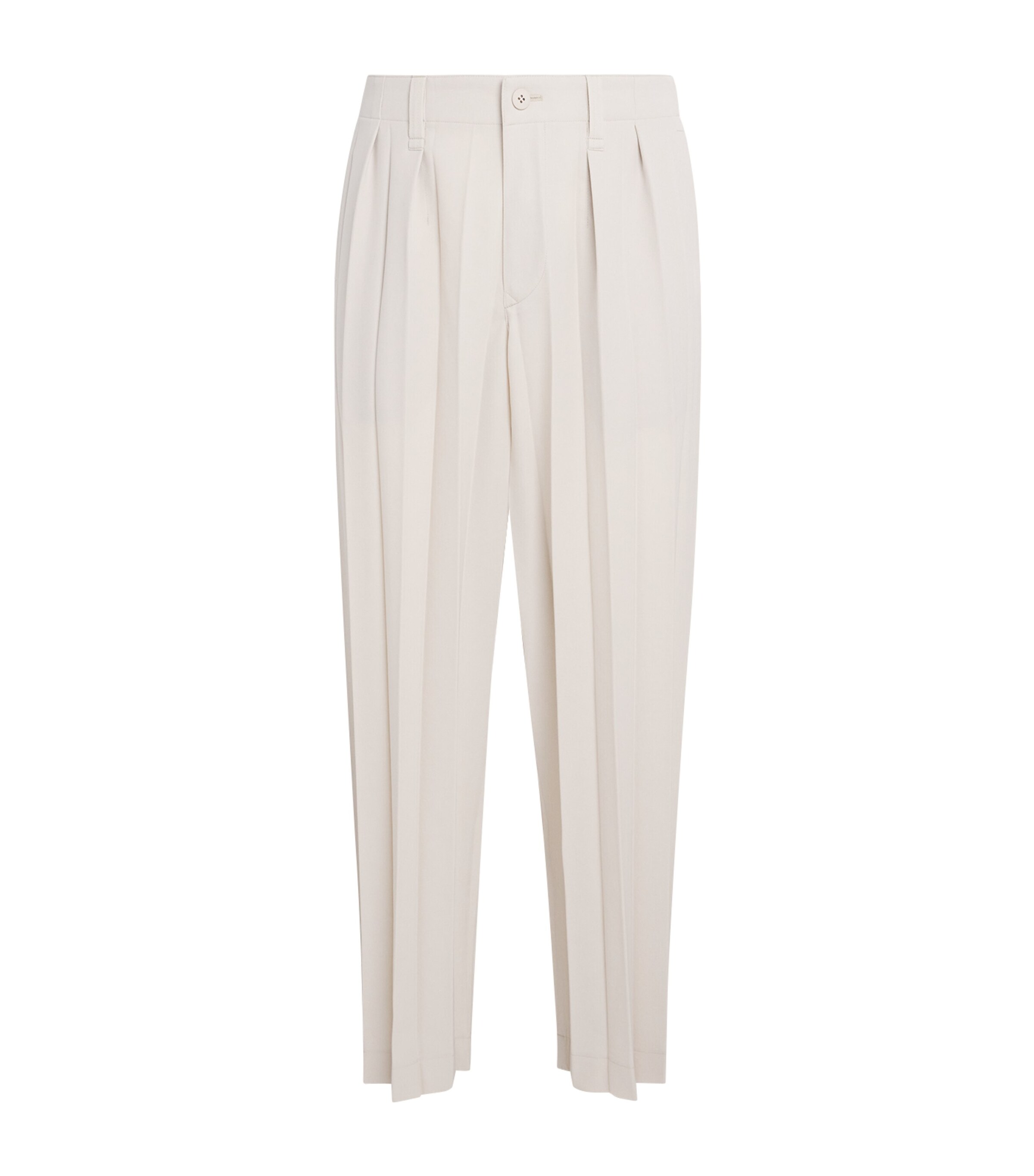 Homme Plissé Issey Miyake Beige Pleated Edge Ensemble Trousers