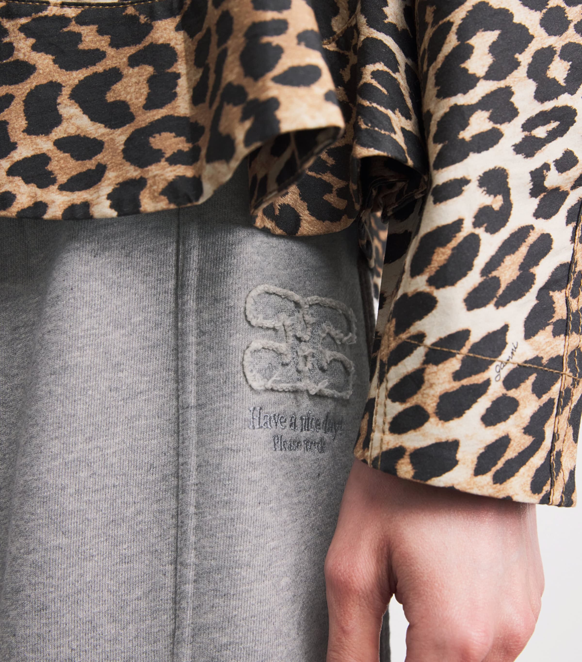 Organic Cotton Wide-Leg Sweatpants 920 PALOMA Image 6