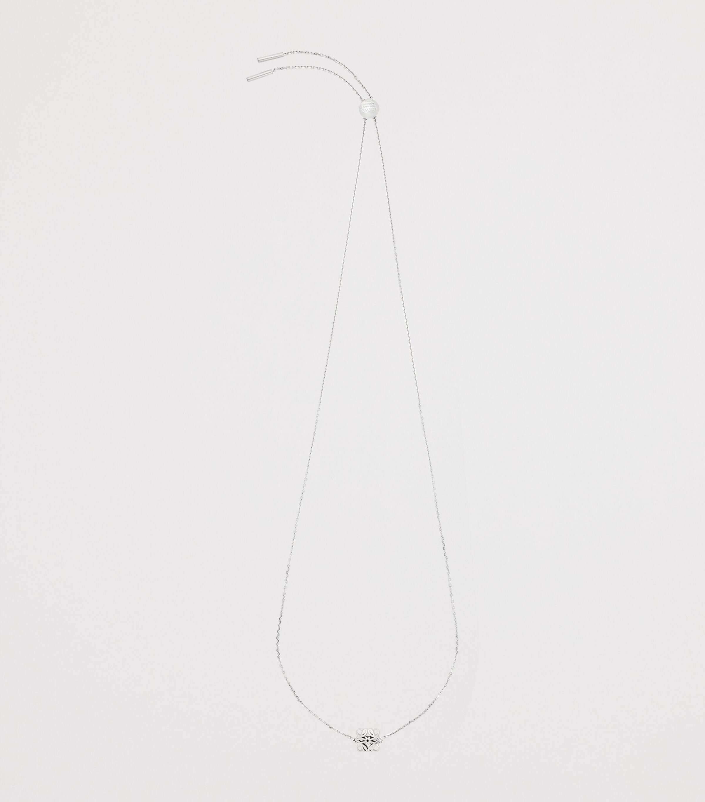 LOEWE Sterling Silver Bombé Anagram Necklace Silver Image 3