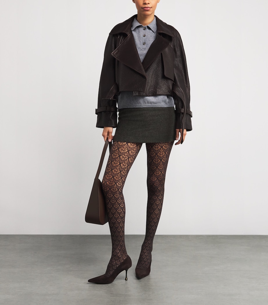 Mermaid Net Tights 4870 DARK WOOD Image 4