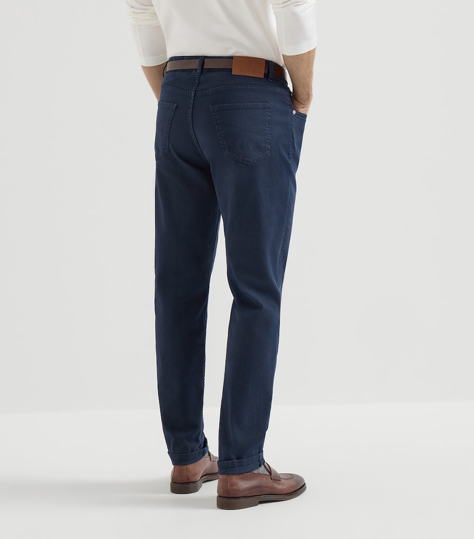 Brunello Cucinelli Mens Comfort Denim Straight Jeans Image 5