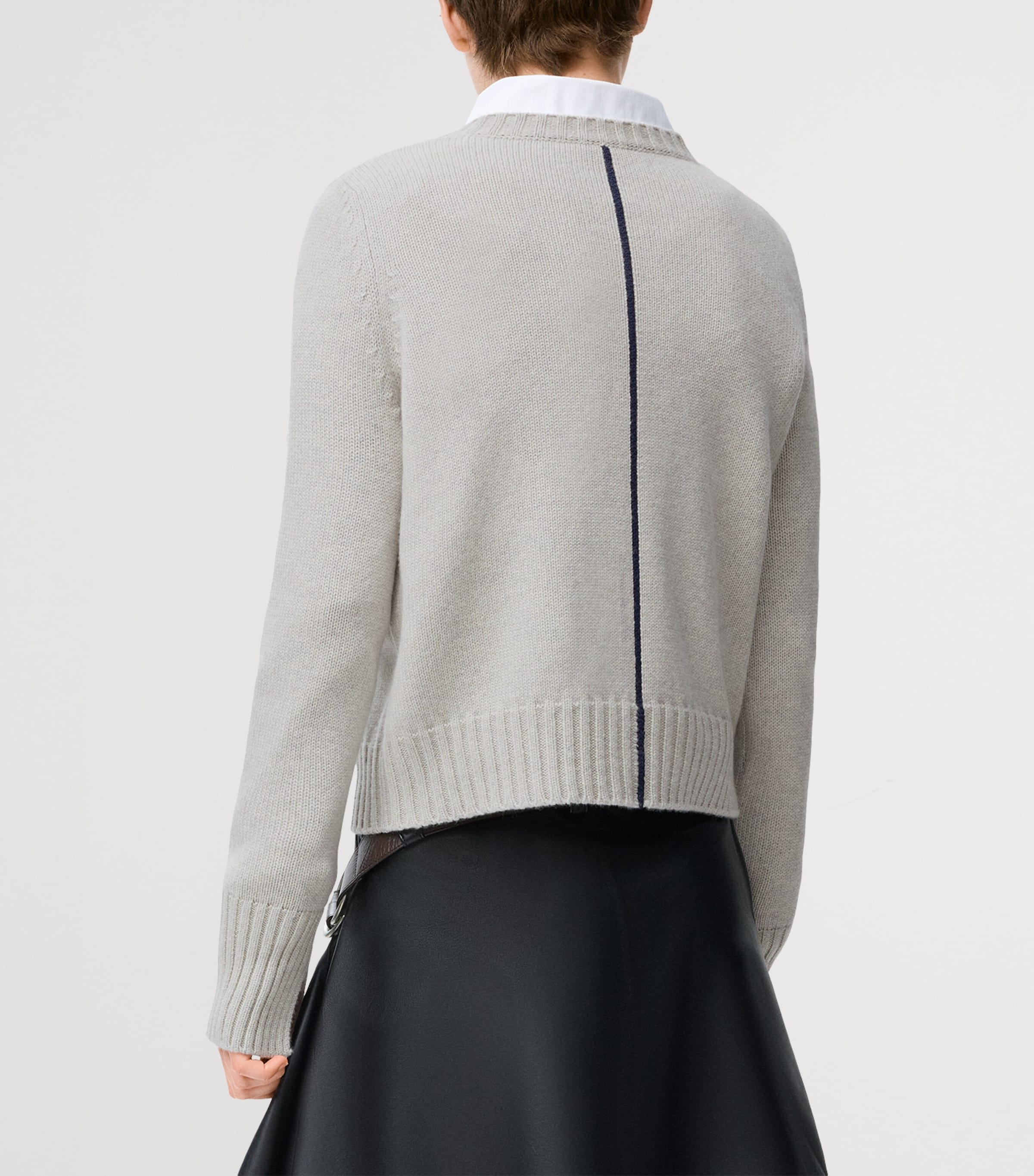 Cashmere Anagram Sweater LIGHT BLUE Image 4