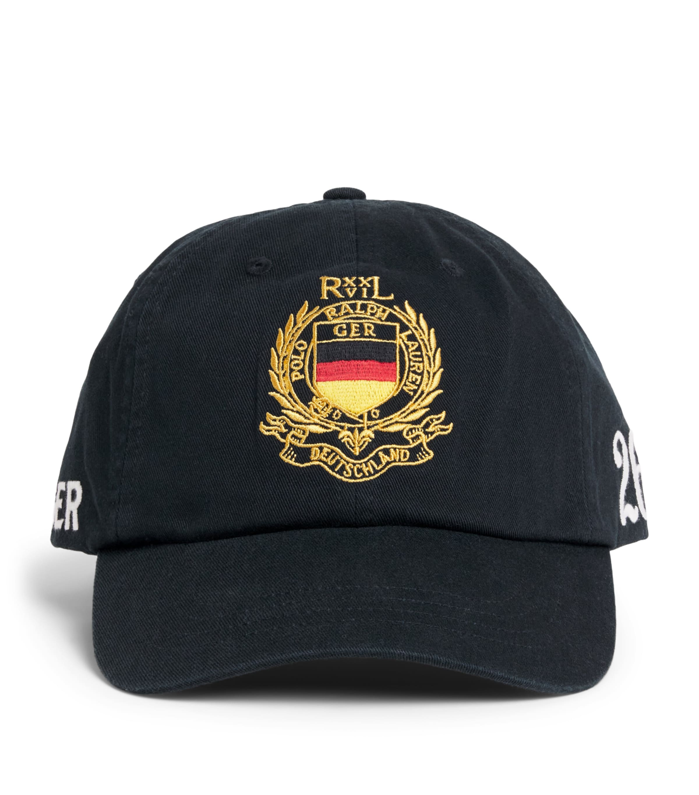 Polo Ralph Lauren Cotton Twill Germany Crest Baseball Cap Polo Black Image 1