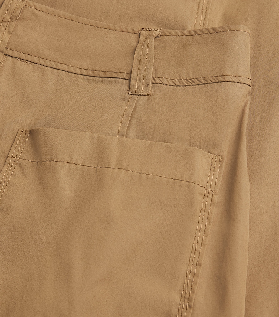 MAX&Co. Womens Cotton Poplin Cargo Trousers Sand Image 5