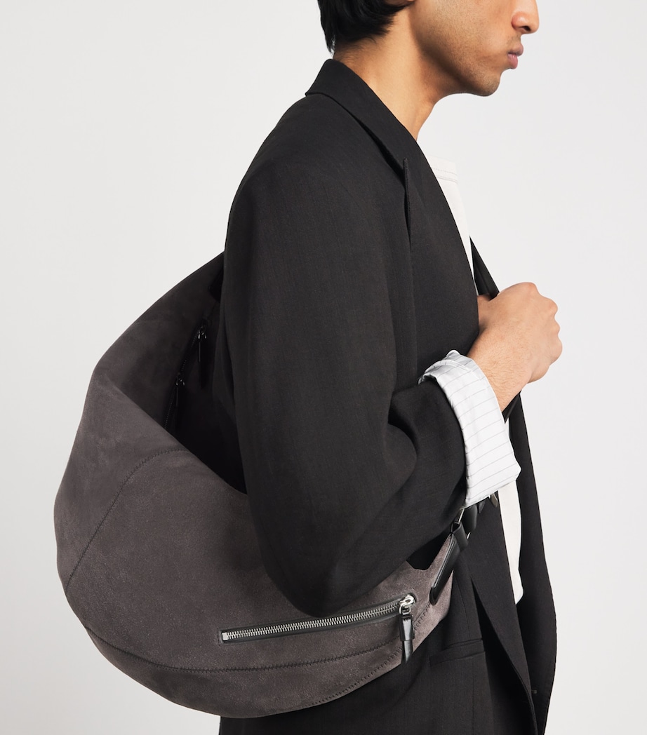 Lemaire Suede Quiver Clip Shoulder Bag Mink/ Image 2