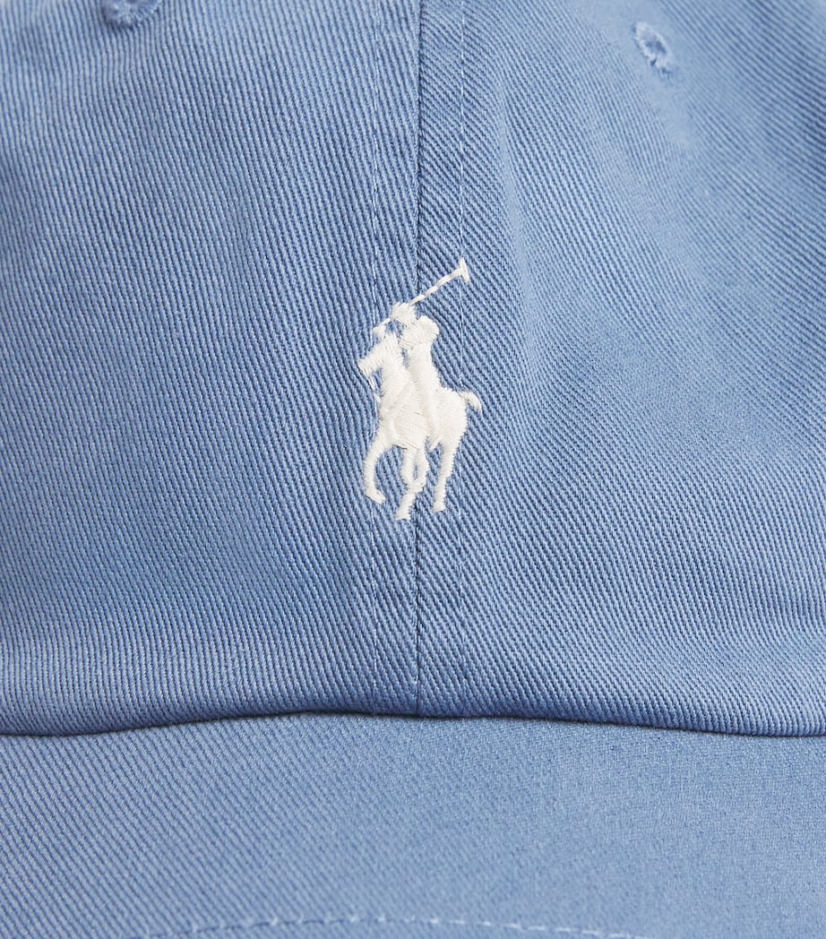 Polo Ralph Lauren Cotton Logo Baseball Cap Blue Image 3
