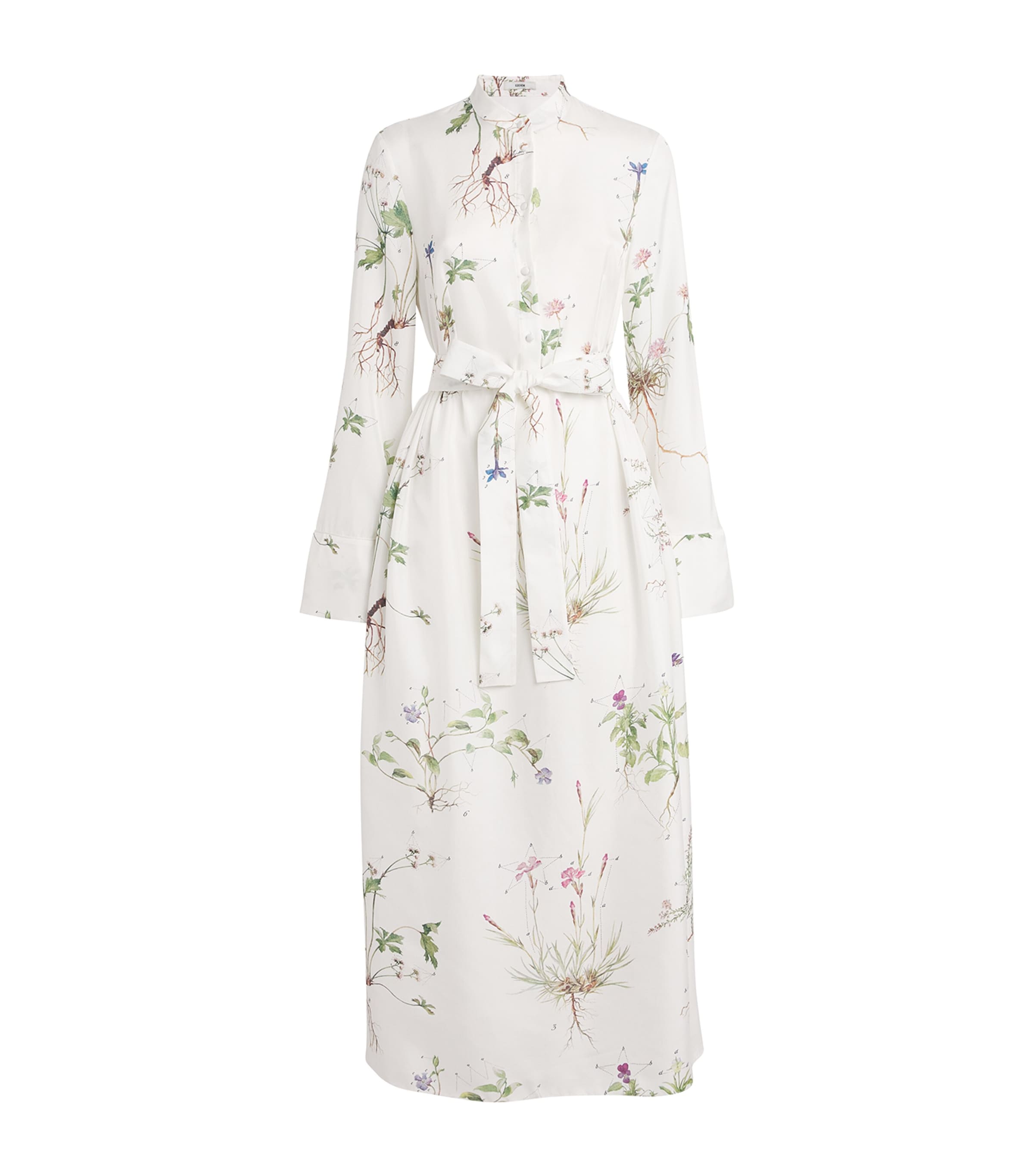 ERDEM SILK FLORAL MAXI DRESS 