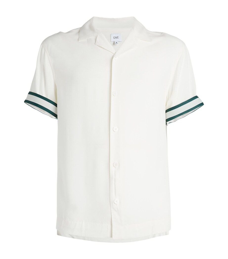 CHÉ Mens Cotton Polo Shirt Ivory Image 1