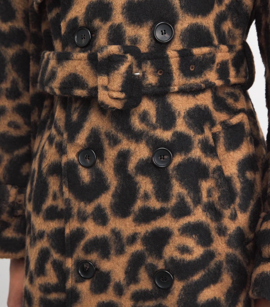 Leopard Print Rumi Trench Coat LEOPARD Image 6