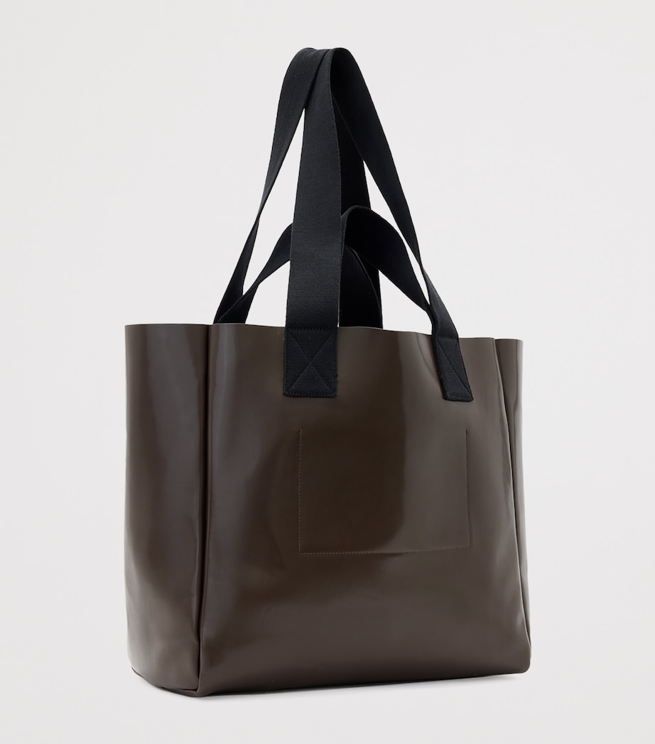 Leather Izzy Tote Bag FANGO BROWN Image 3