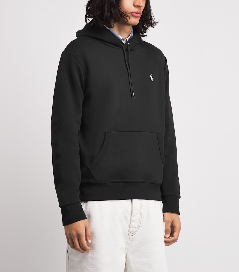 Polo Ralph Lauren Mens Double-Knit Logo Hoodie Polo Image 4