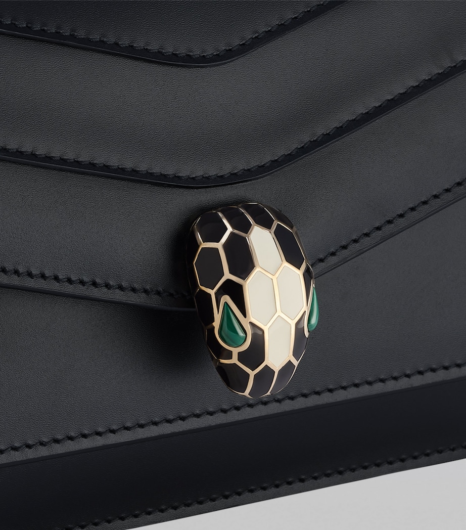 Serpenti Forever East-West Shoulder Bag BLACK Image 9