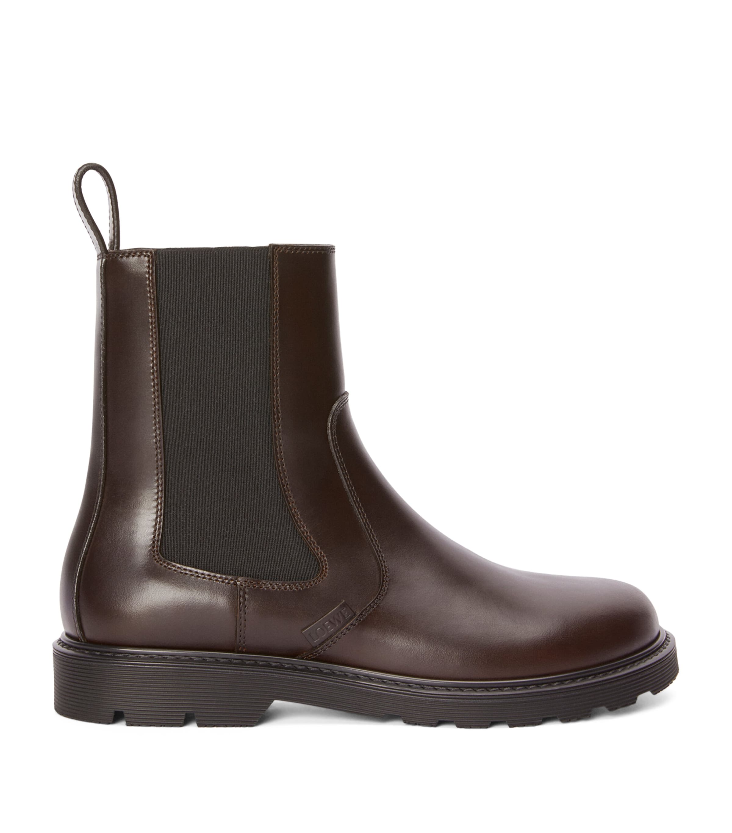 LOEWE LEATHER BLAZE CHELSEA BOOTS 