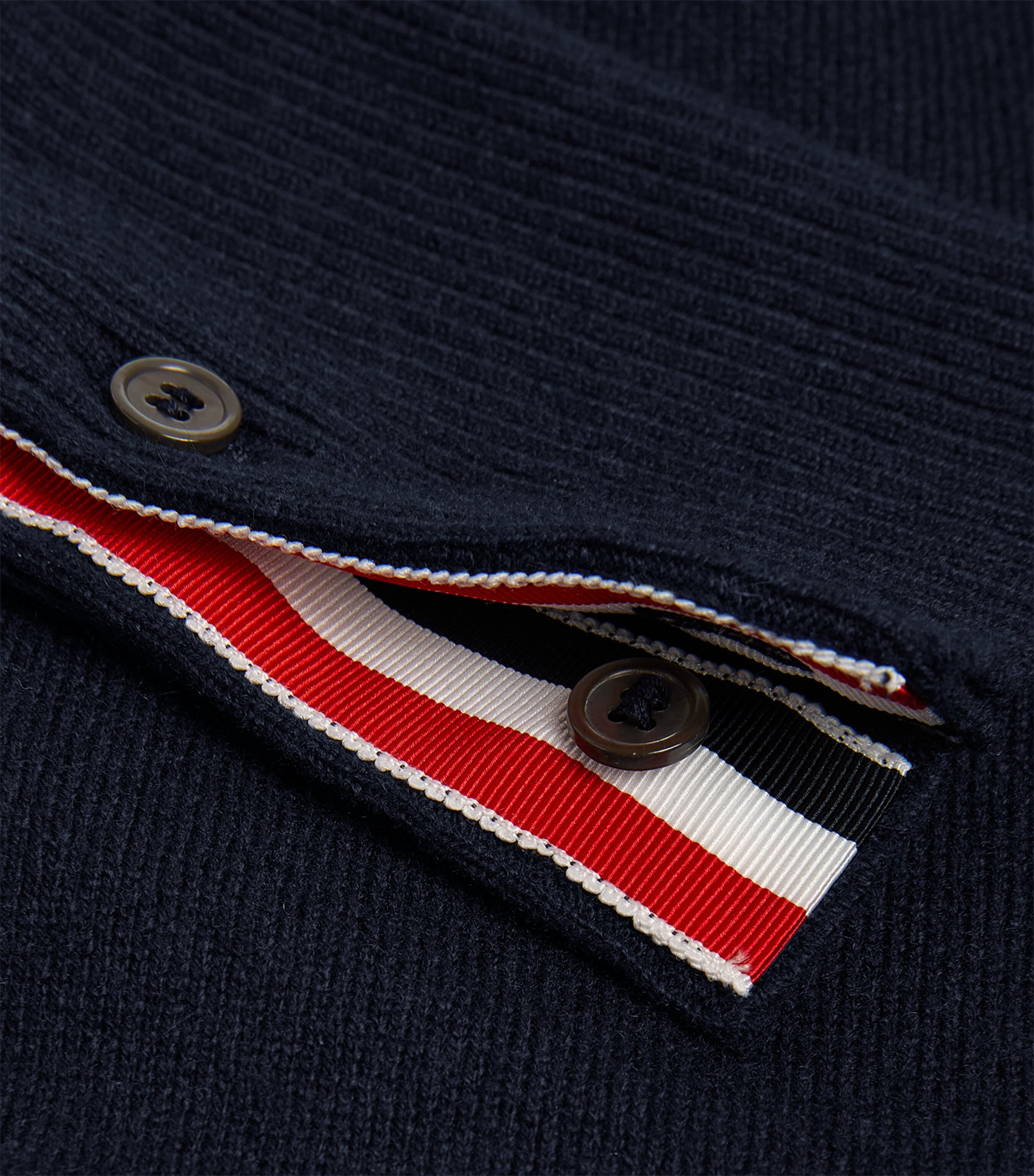 Cashmere 4-Bar Sweater NAVY Image 5