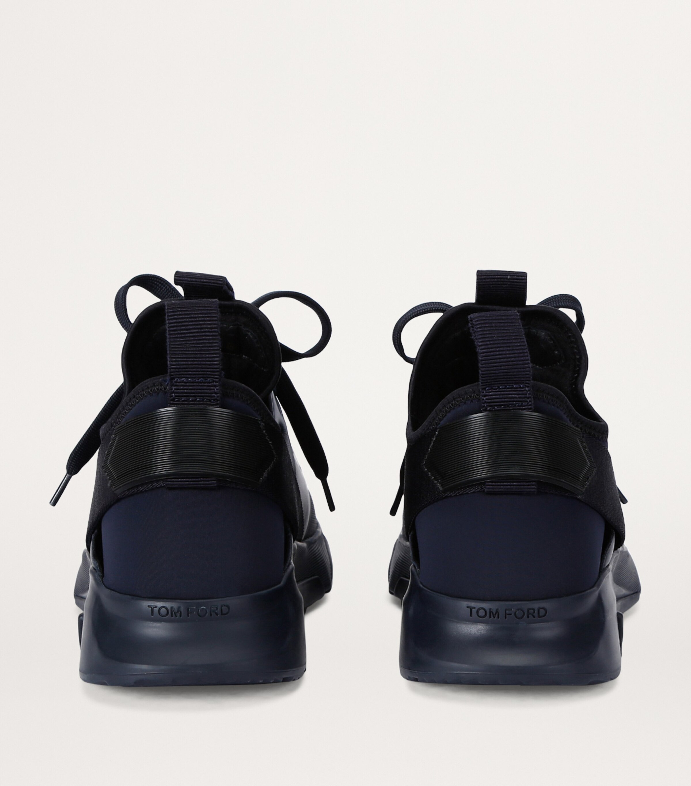 TOM FORD Leather Jago Sneakers Blue/dark Image 2