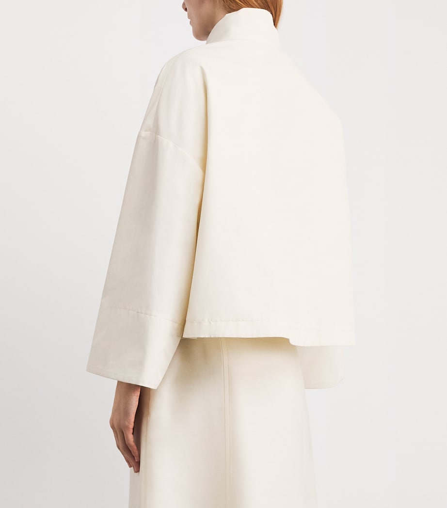 Fabiana Filippi Womens Cotton-Blend Caban Jacket Burro Image 5