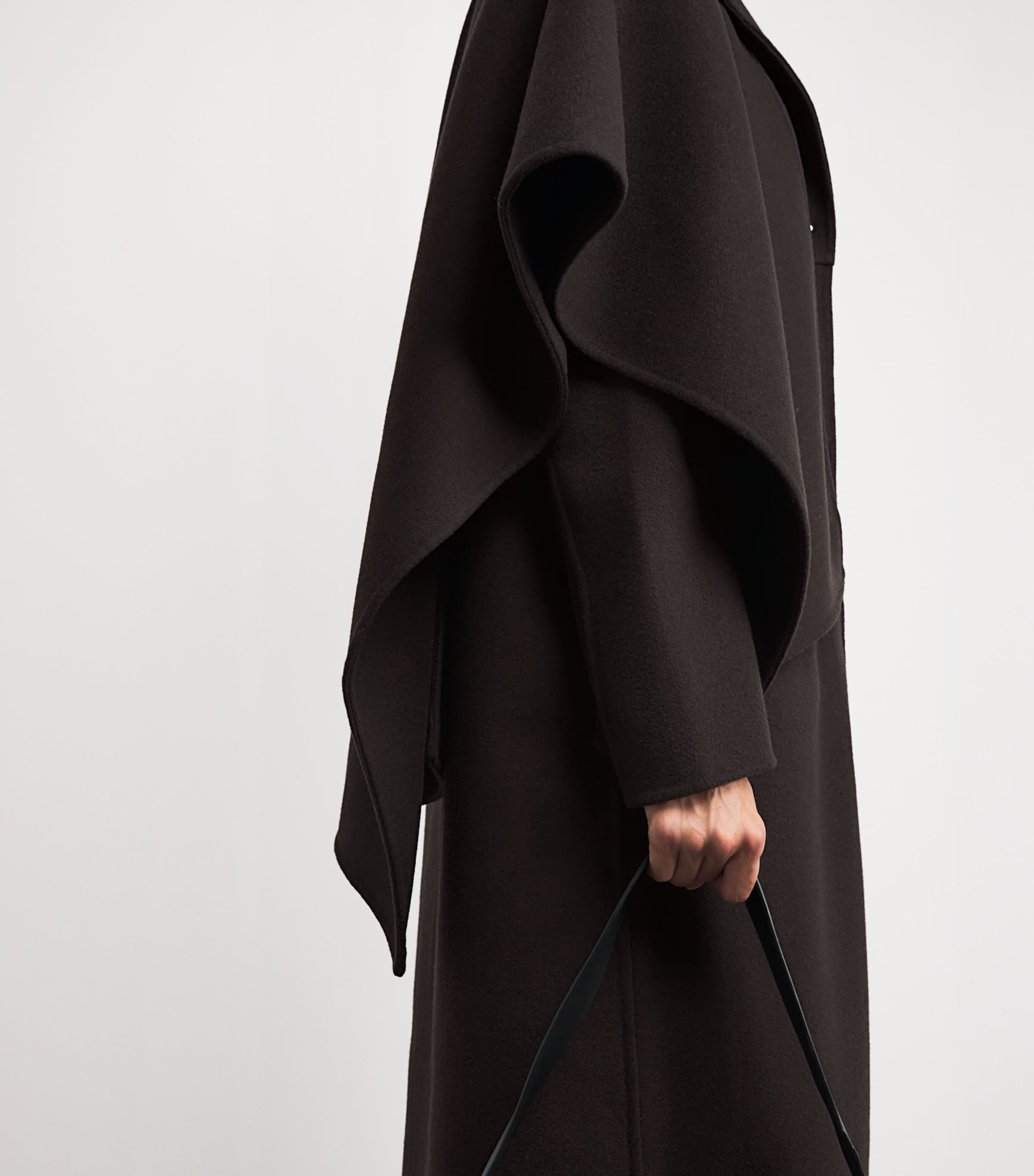 Cashmere-Wool Kipling Coat CHOCOLATE Image 6