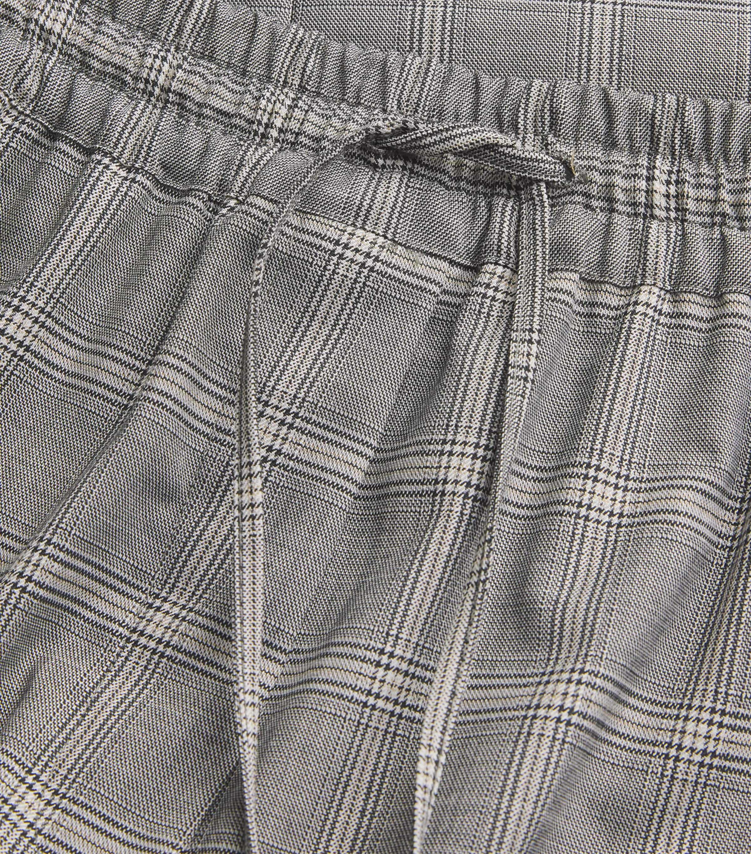 Wool-Blend Check Wide-Leg Trousers MEDIUM GREY Image 5