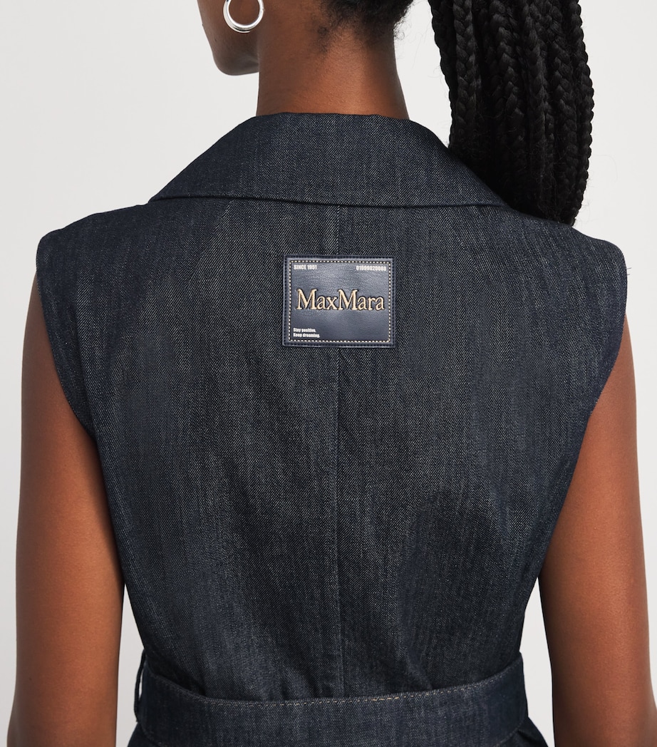 Denim Double-Breasted Midi Dress ULTRAMARINE Image 6