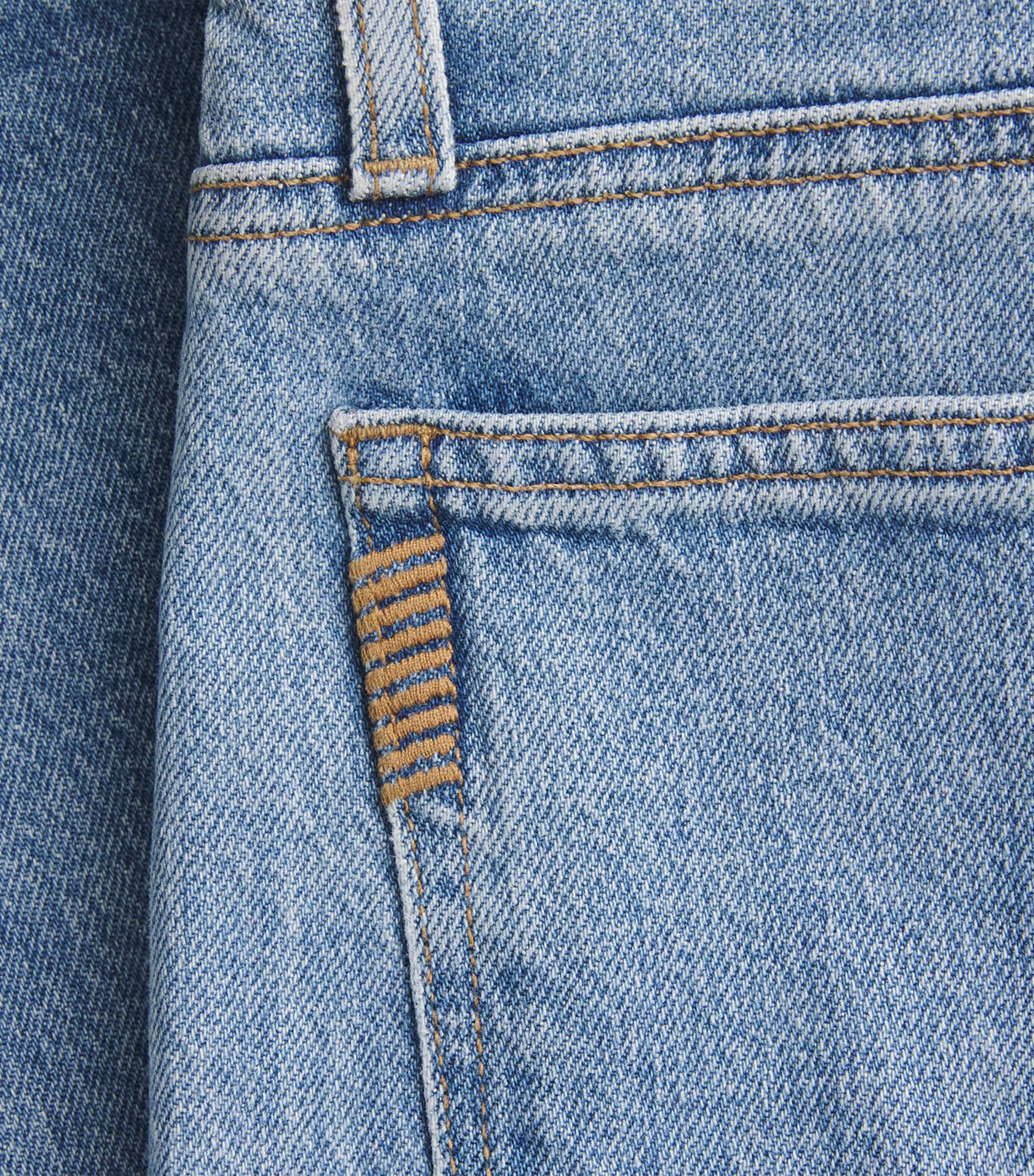 PAIGE Womens Dana Low-Rise Straight Jeans Sepulveda Image 6