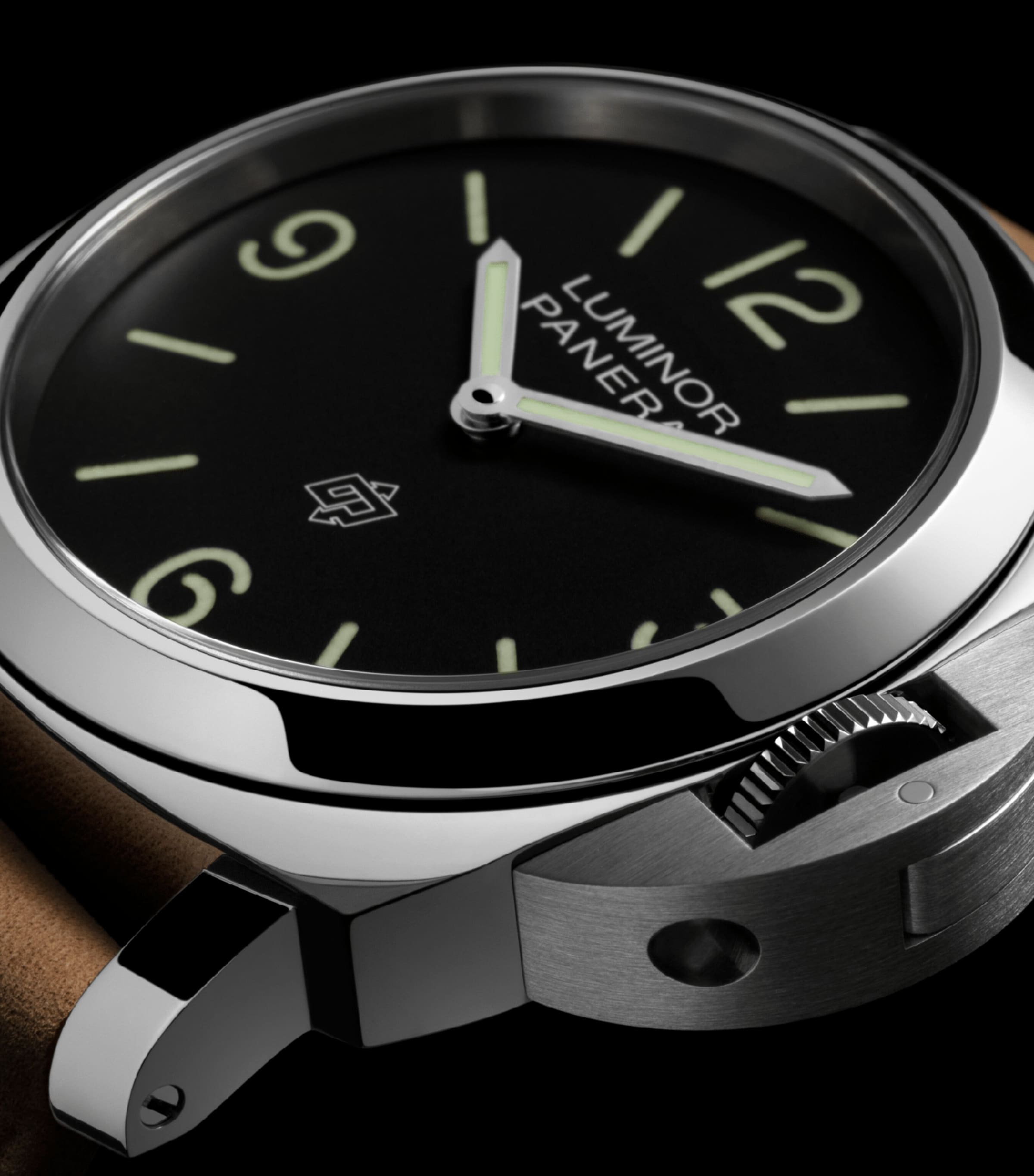 Stainless Steel Luminor Watch 44mm BLACK Image 2