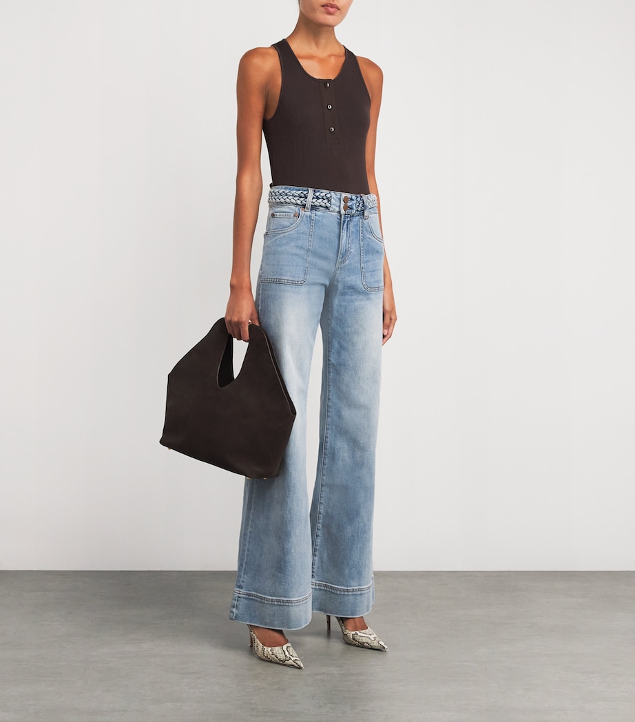 Braided Juno Flared Jeans G458 ANABELL BLUE Image 2