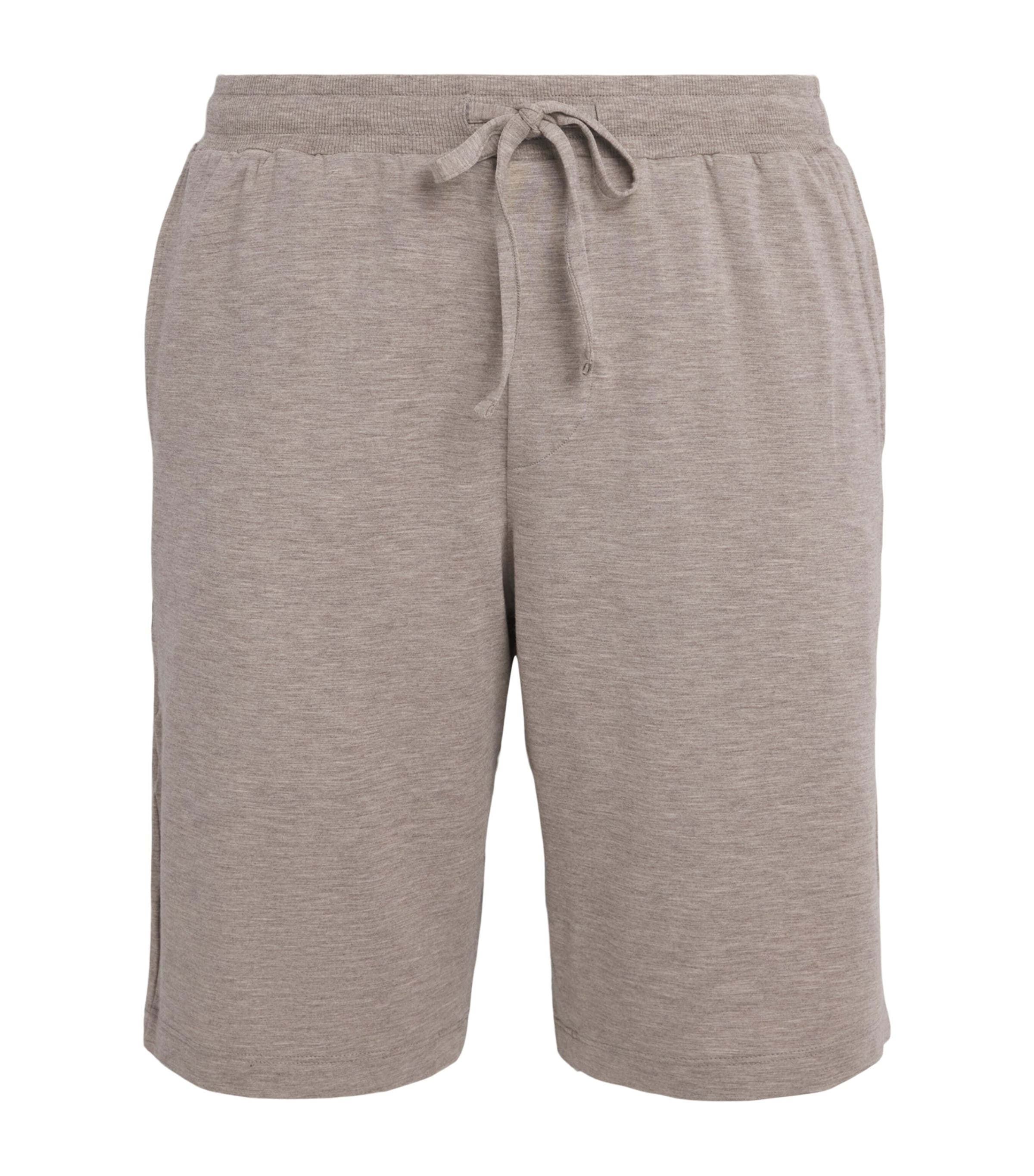 Hanro Mens Casuals Shorts Hazelnut Melang Image 1