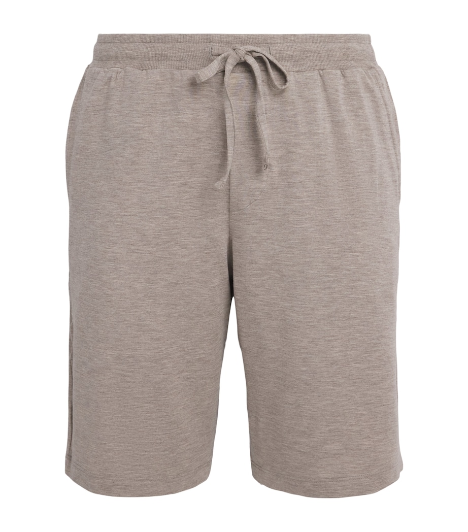 Hanro Mens Casuals Shorts Hazelnut Melang Image 1