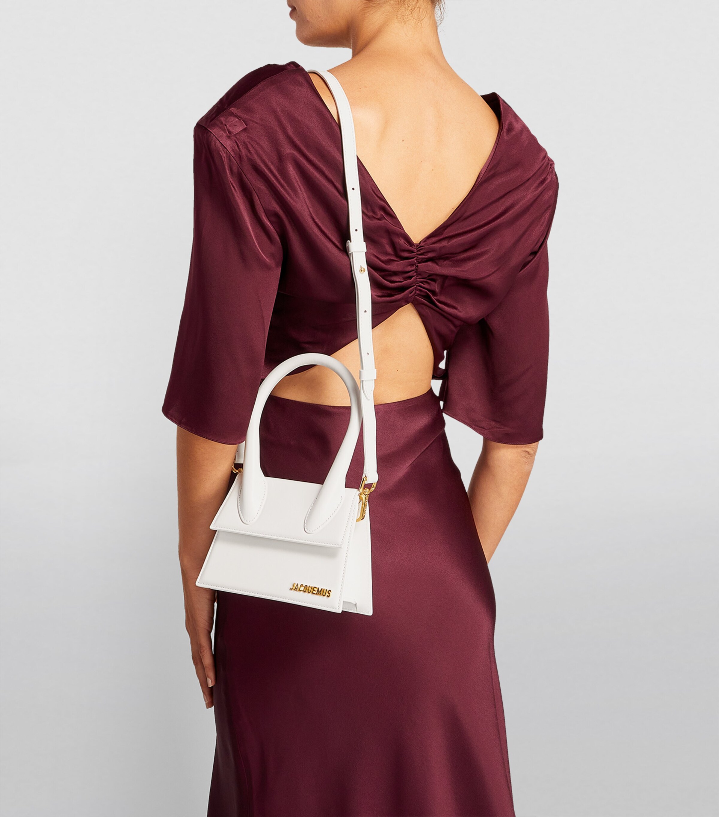 Jacquemus Medium Chiquito Top-Handle Bag White Image 5