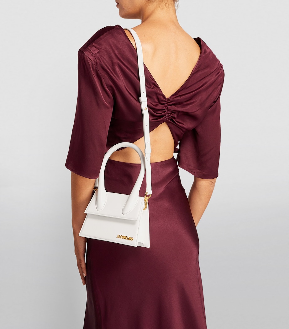Jacquemus Medium Chiquito Top-Handle Bag White Image 5