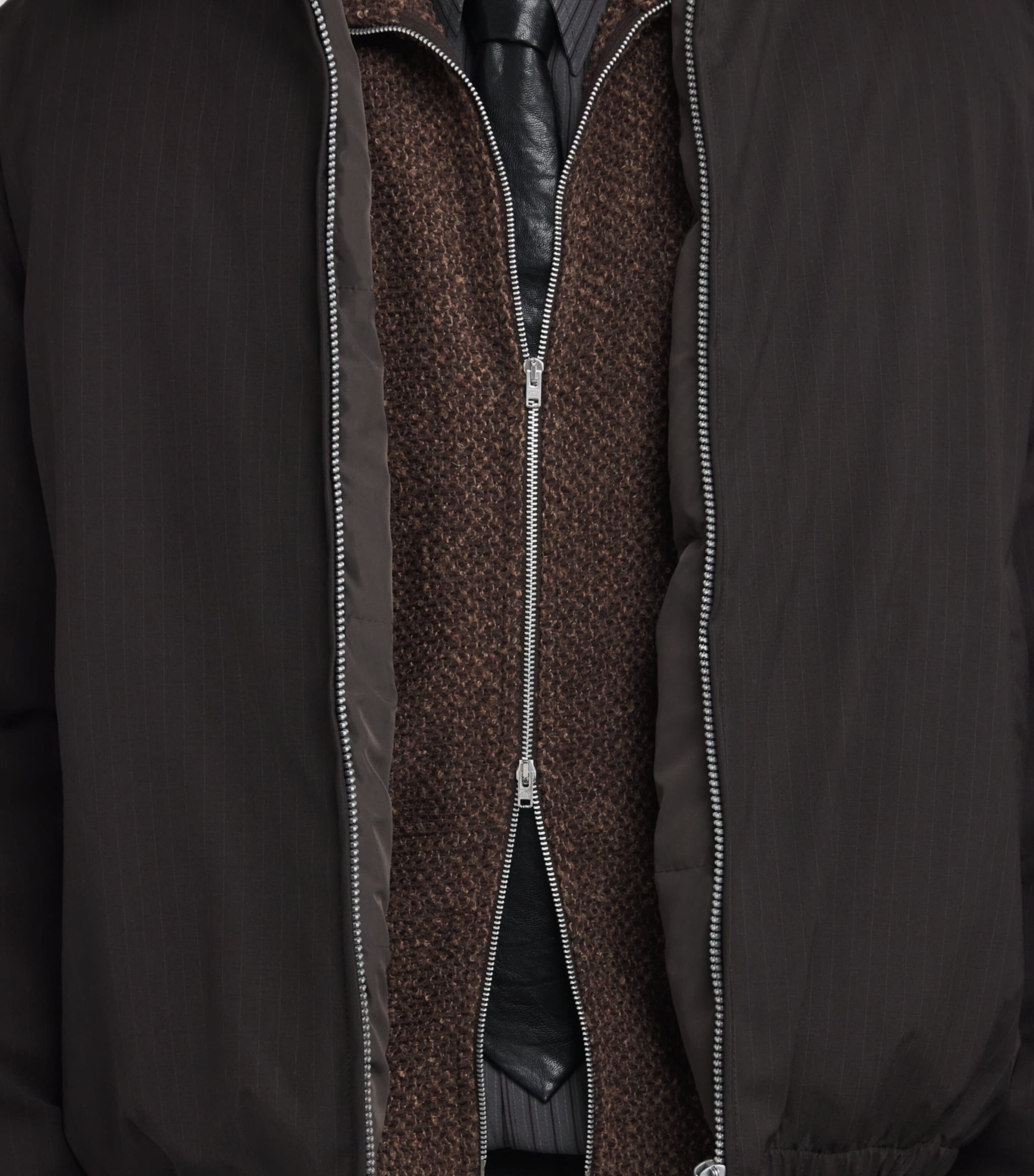 Our Legacy Brown Shrunken Fullzip Polo Jacket | Harrods UK