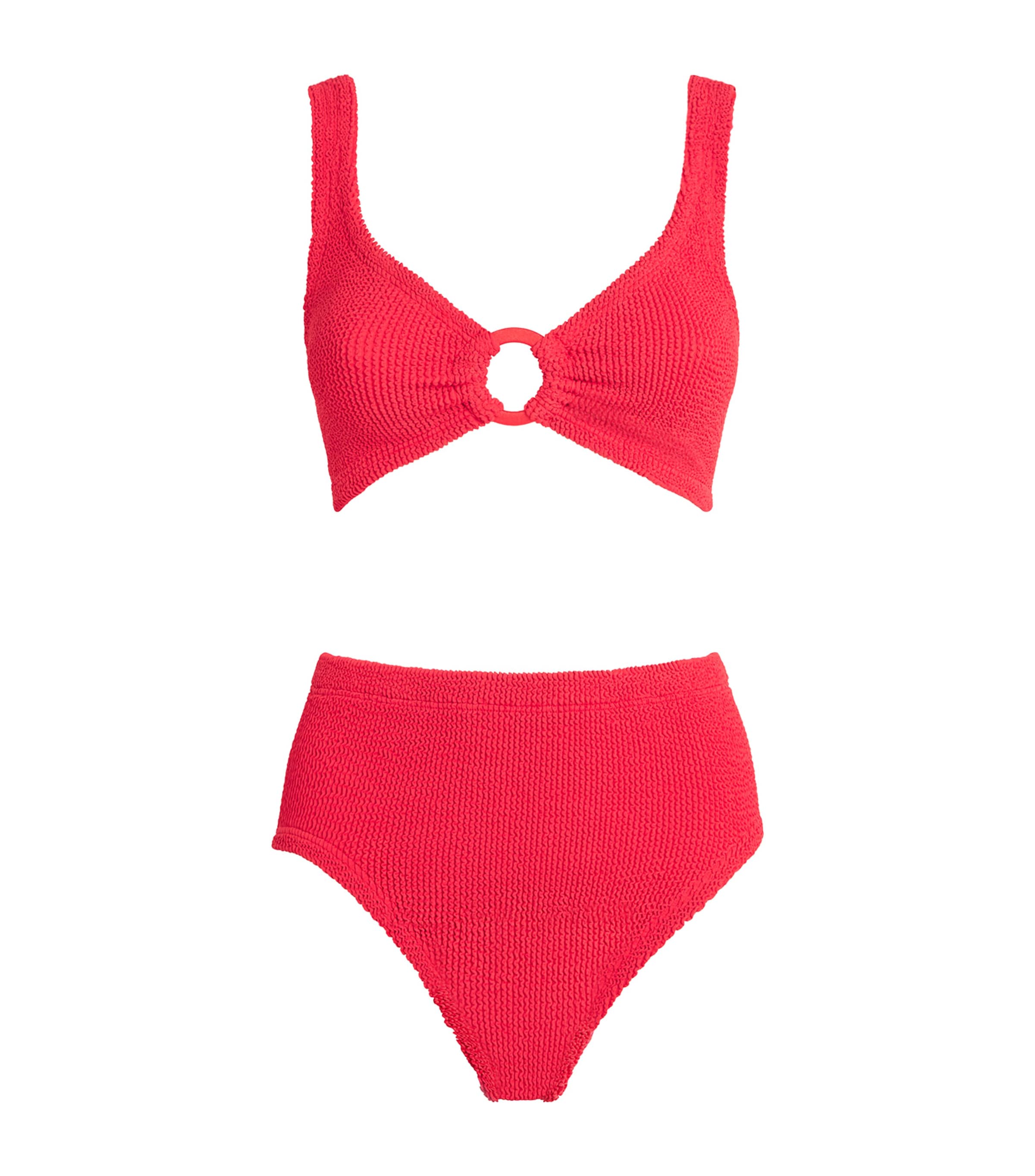 Hunza G Hg Nadine Fab Hoop Bikini In Red