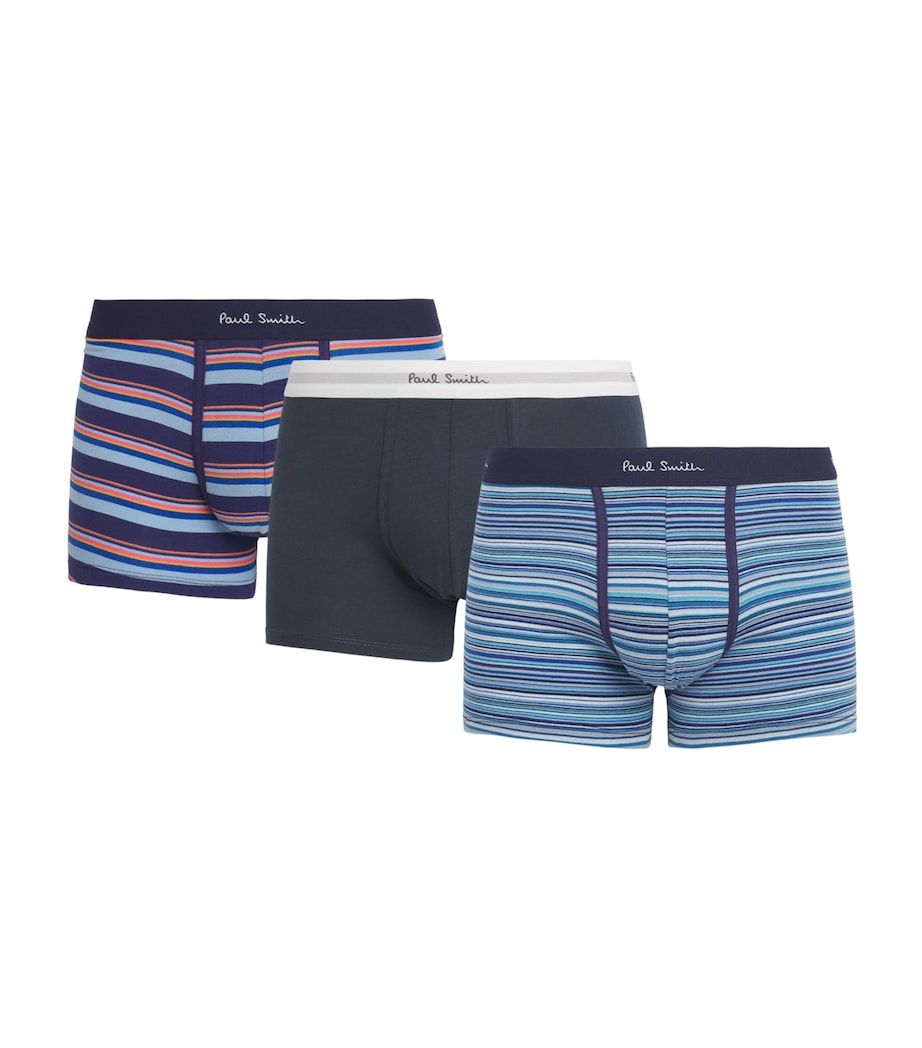 Paul Smith Mens Stretch-Organic Cotton Trunks (Pack of 3) Plate Image 1