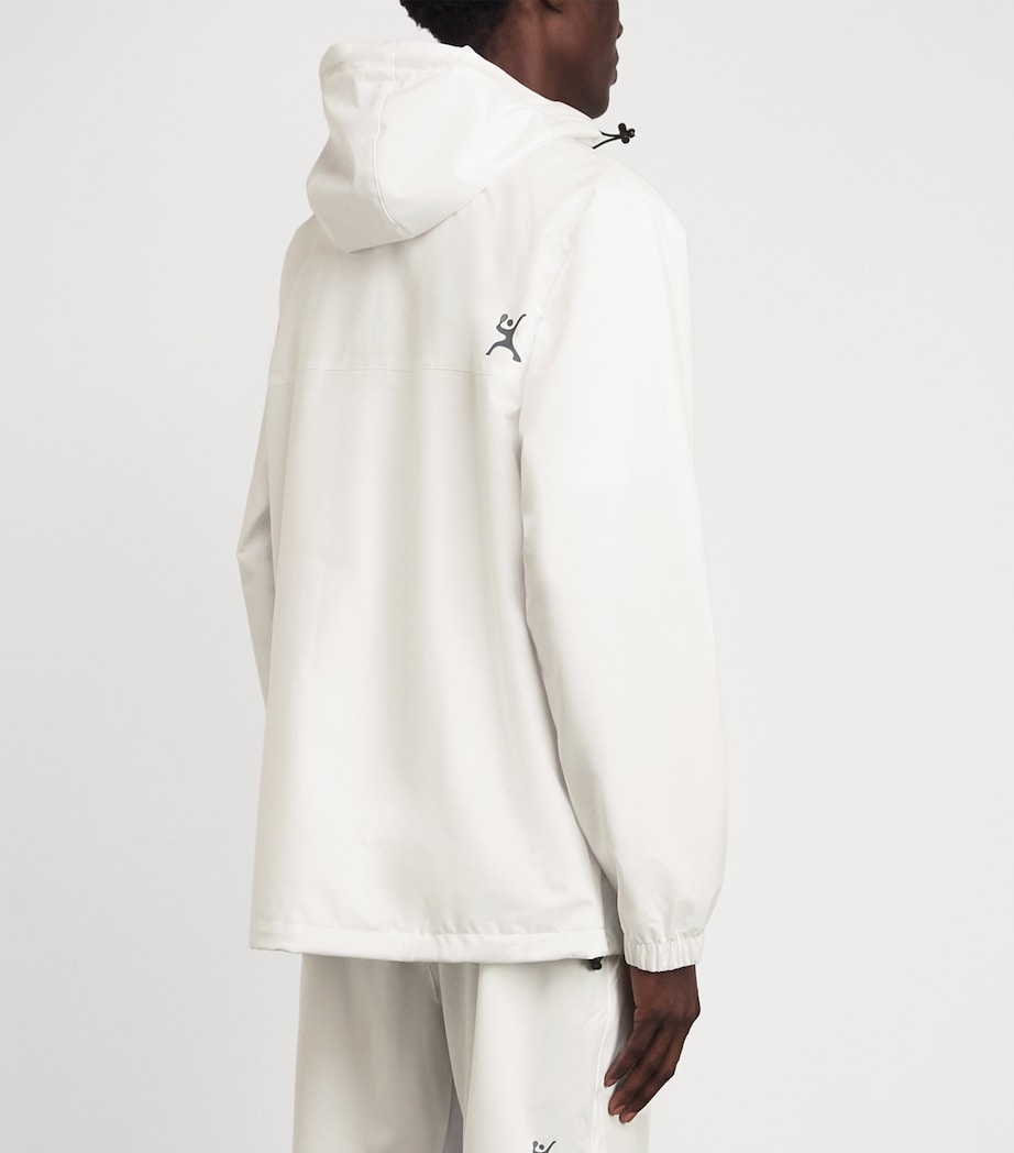 Pulco Studios Mens Water-Resistant Coaches Jacket White Image 5