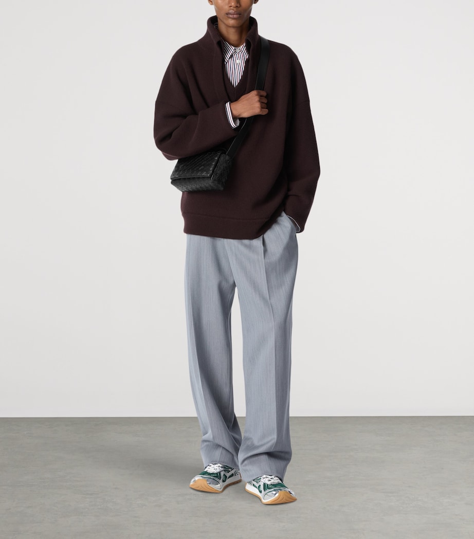 Mini Leather Intrecciato Flap Cross-Body Bag 8803 Image 2