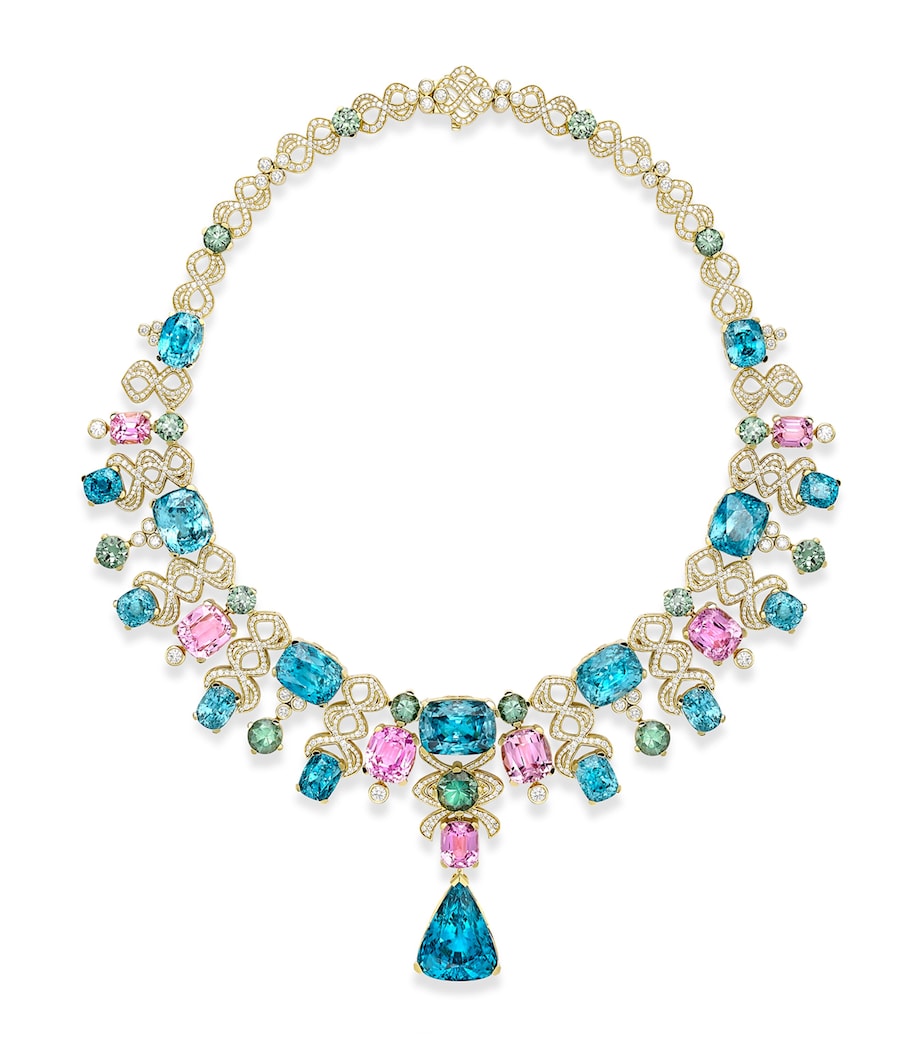 Boodles Yellow Gold, Diamond and Coloured Gemstone Murano A Family Journey Necklace Yellow Gold Image 1