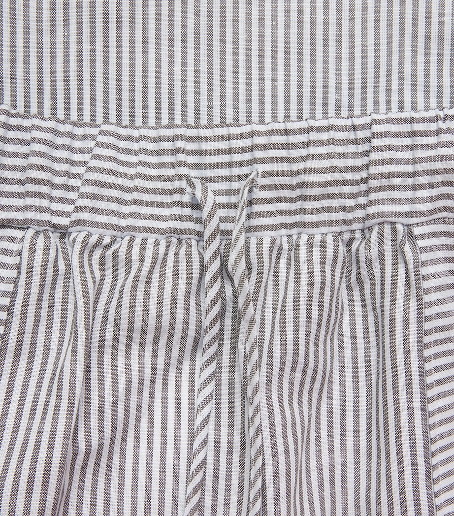 Striped Maxi Skirt 002 SKY BLUE Image 6