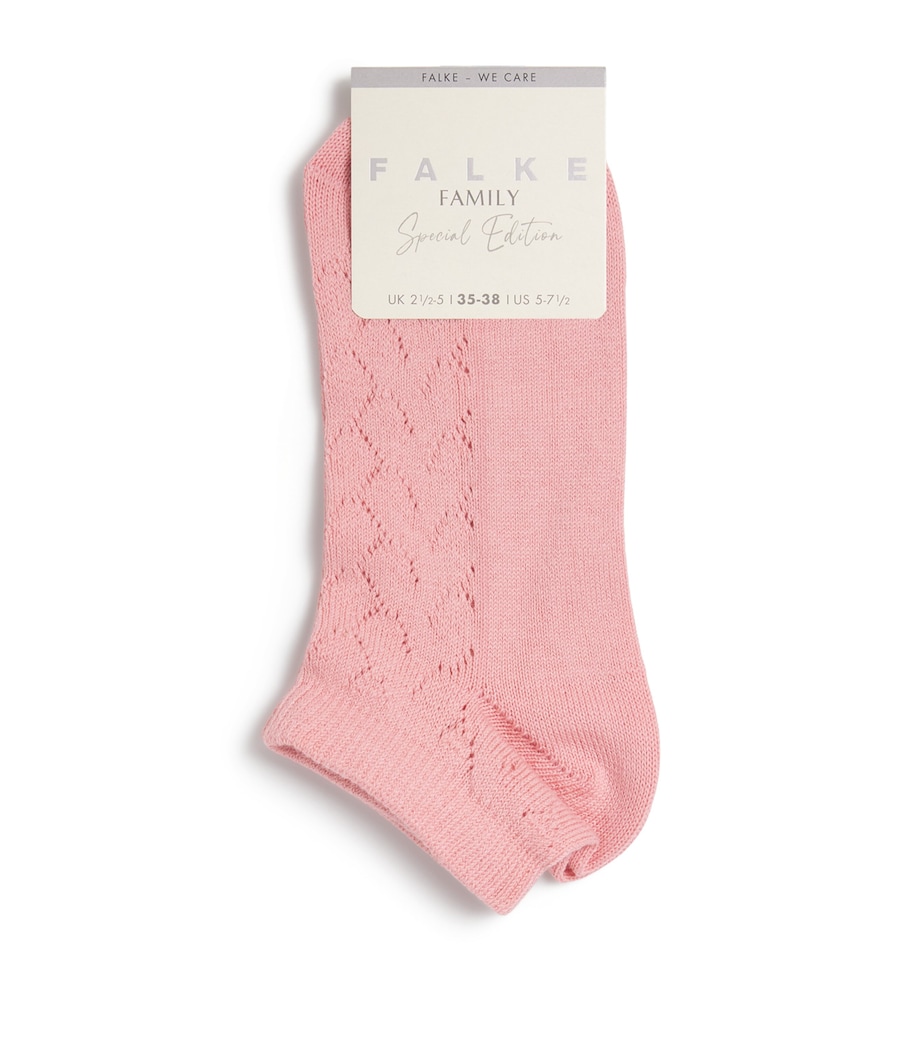 Pointelle Family Sneaker Socks 8981 PEACHY Image 1
