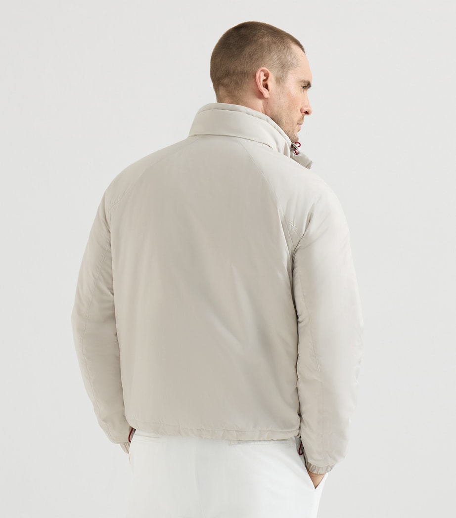 Brunello Cucinelli Mens Water-Resistant Packable Hood Jacket Image 4