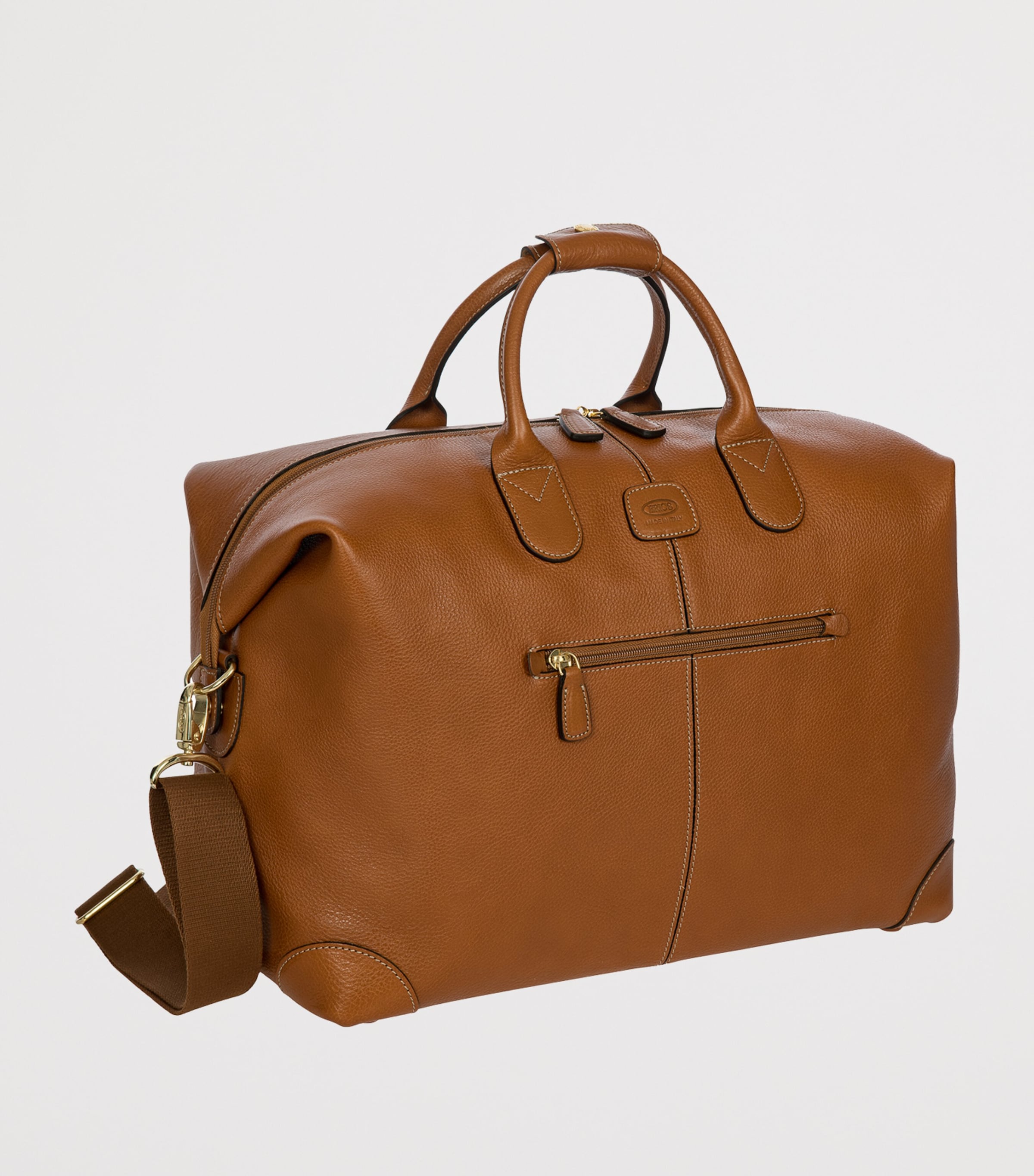 Leather Life Pelle Holdall Bag TAN Image 2