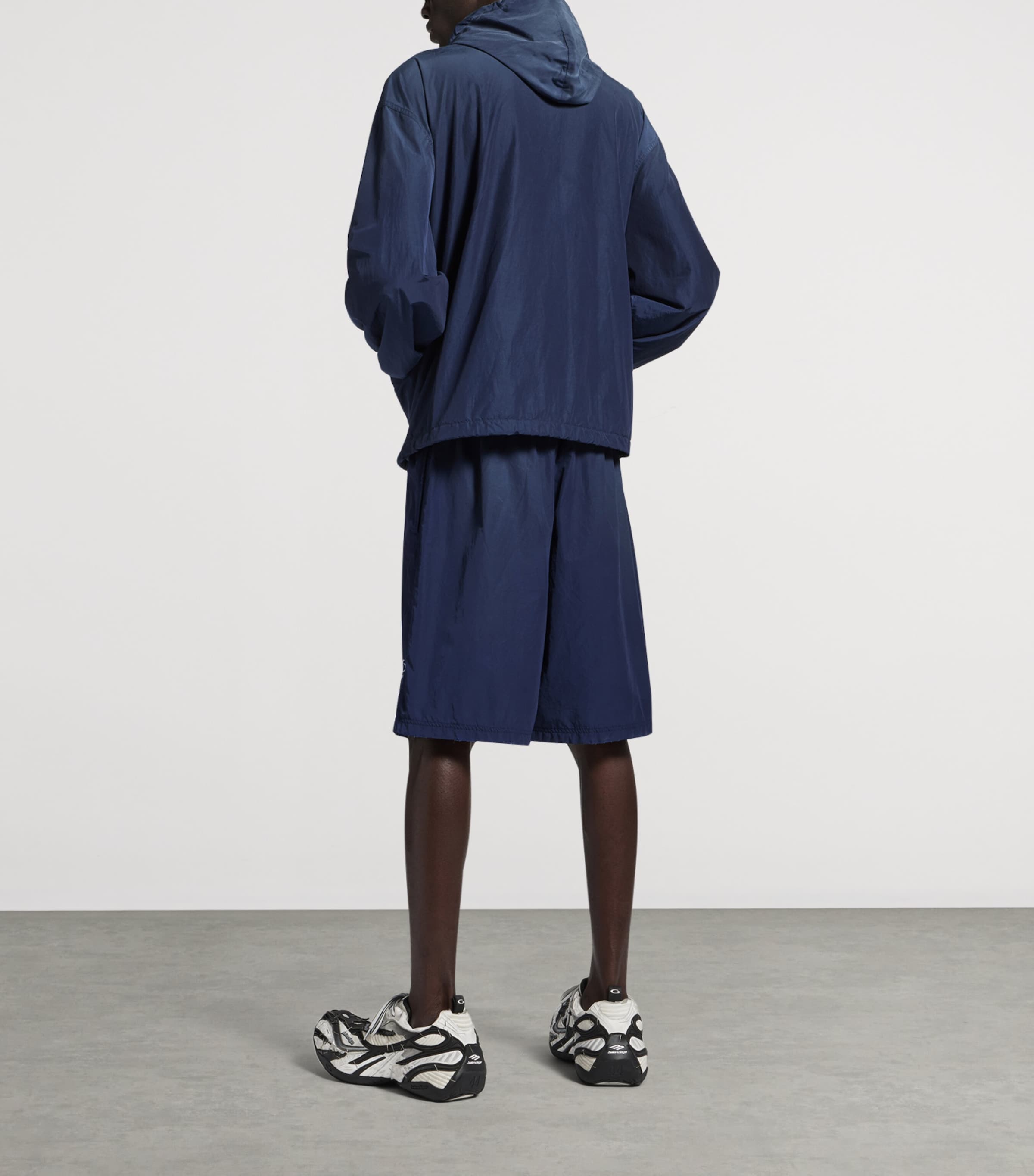 Balenciaga Mens Cotton-Blend Rain Jacket Image 3